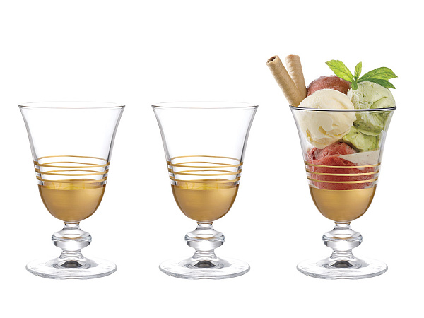 Golden Set of glasses 300 ml