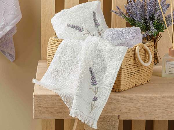Lavender Hand towel cotton 30х45 см