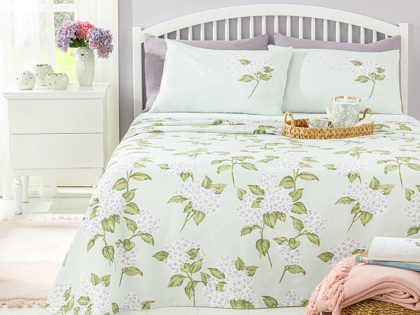 Hydrangea Pique bedding set 200х220 cm