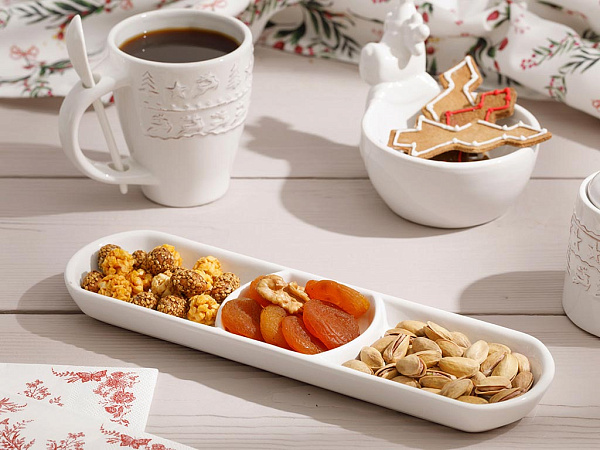 Karmen White Aperitif plate 29x8x2 cm
