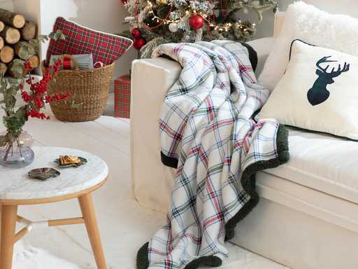 Tattersall Sherpa Плед 120х160 см