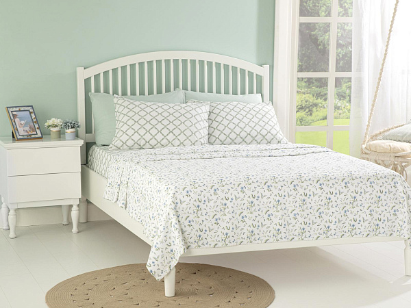 Country Flowers Pique bedding set 200х220 cm