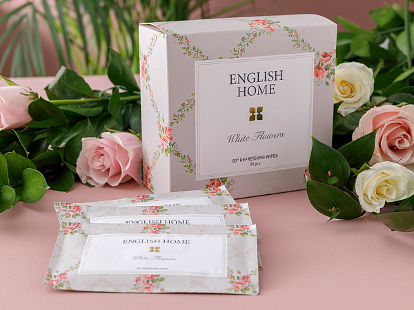 White flowers Набор салфеток 25 шт