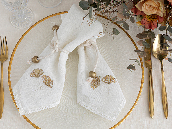 Gingko Set of napkins 40x40 cm 4 pcs