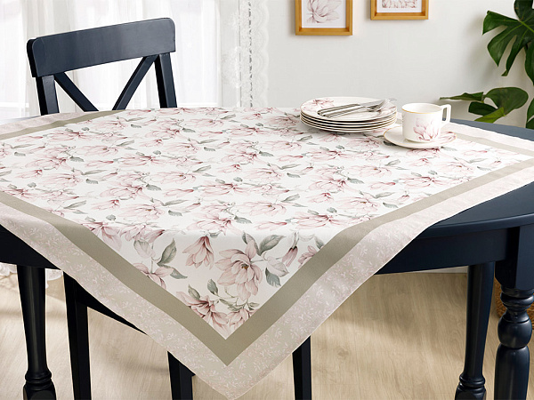 Magnolia Tablecloth 100x100 cm