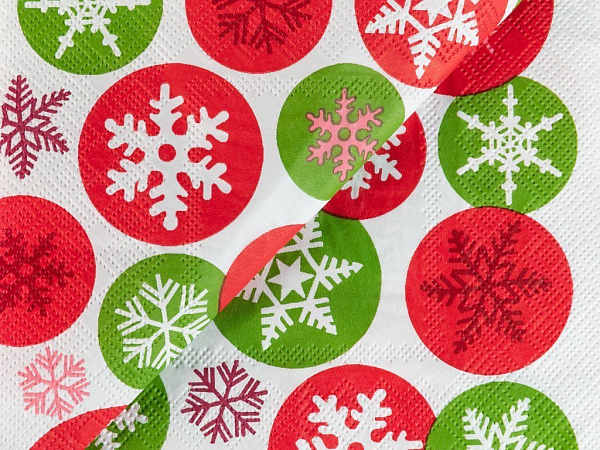 Snow Flake Paper napkins 22 pcs 33x33 cm