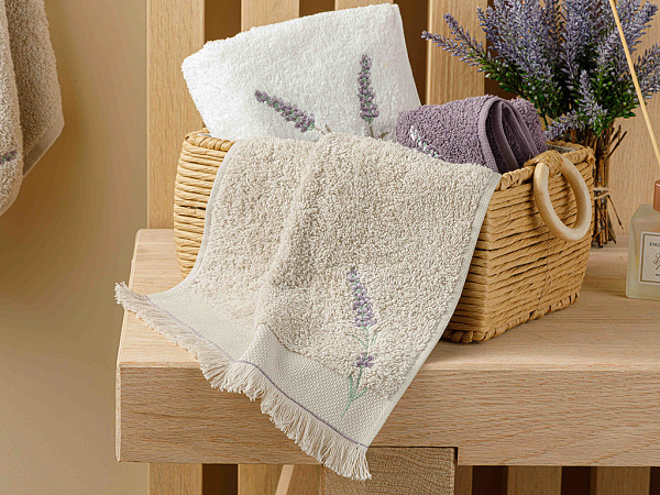 Lavender Hand towel cotton 30х45 см