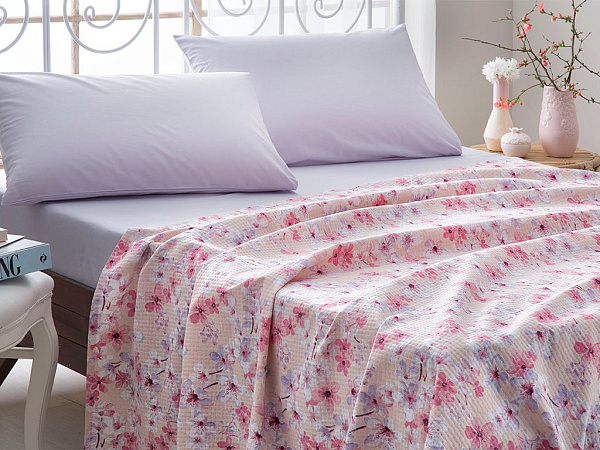 Sakura Joy Pique bedding set 200х220 cm