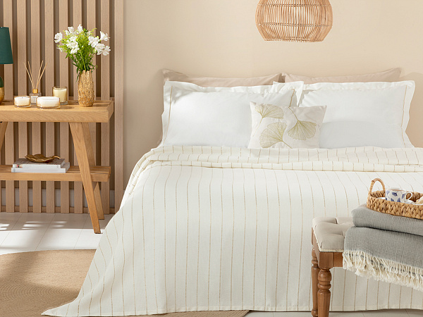 Gold Stripe Pique bedding set 200х220 cm