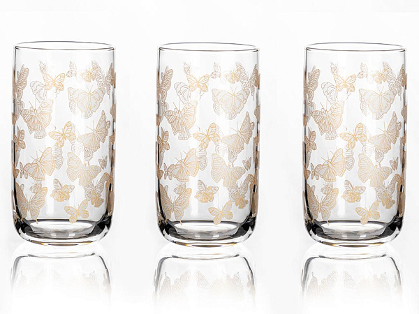 Butterfly Set of glasses 365 ml