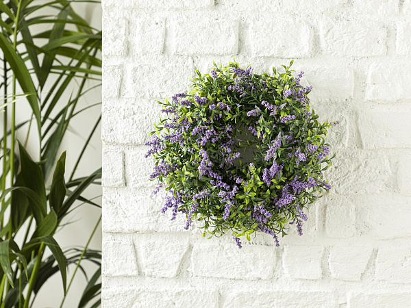 Lavender Wreath Вінок зі штучних квітів 35х35 см