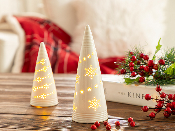Christmas Tree Statuette with LED backlight 7х7х17 cm