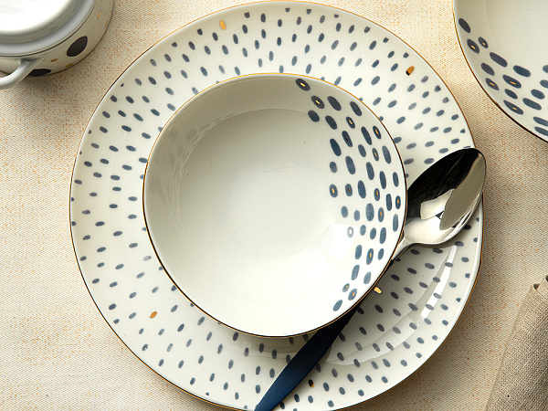 Navy Dots Глибока тарілка 20 см