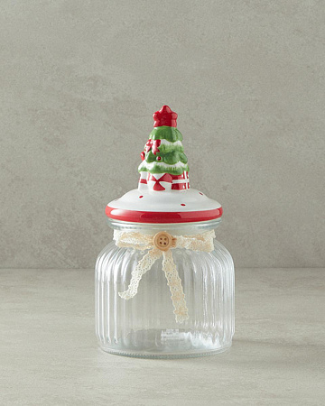 Pine Tree Glass jar 600 ml