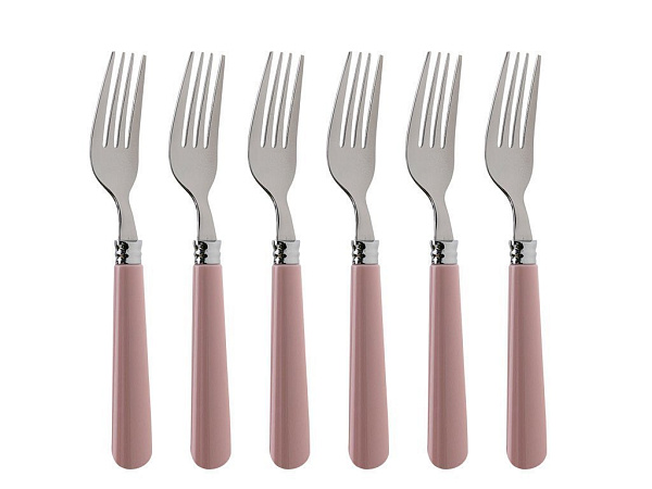 Rosy Set of table forks 6 pcs