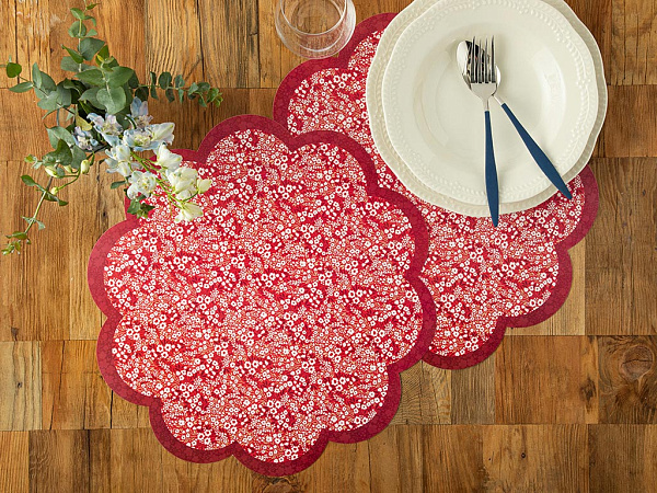 Florals Set of napkins 40 cm 4 pcs