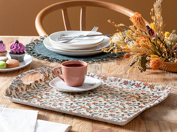Fall Flowers Поднос 45х31 см