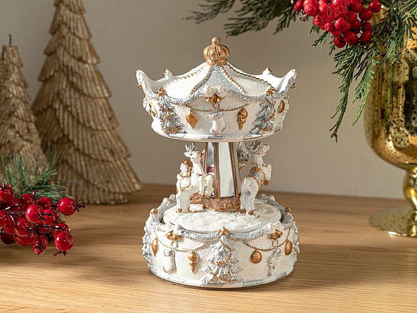 Carousel Horse Музыкальная шкатулка 12х12х16 см