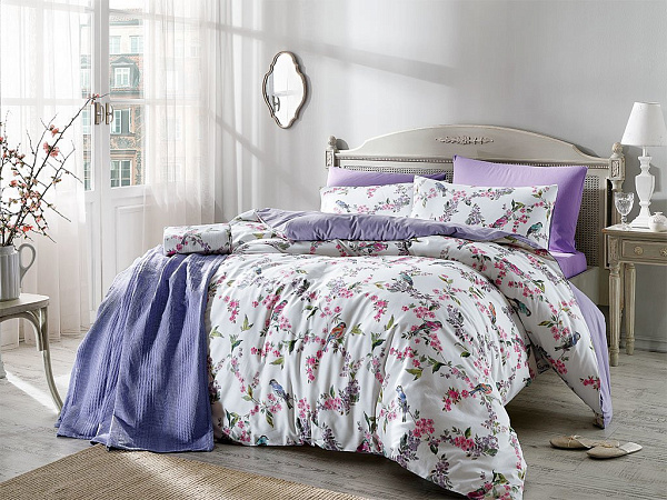 Sprig Birds Пододеяльник из хлопка 200х220 см