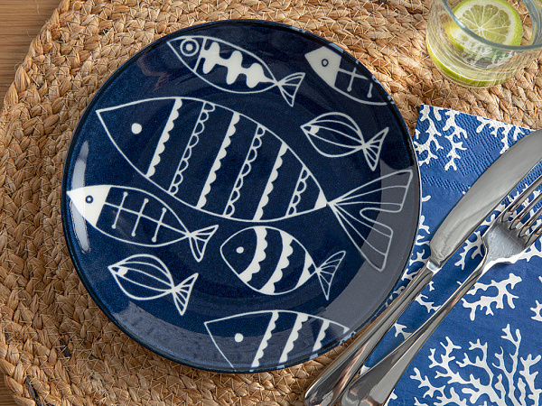 Fishes Тарелка для торта 19 см