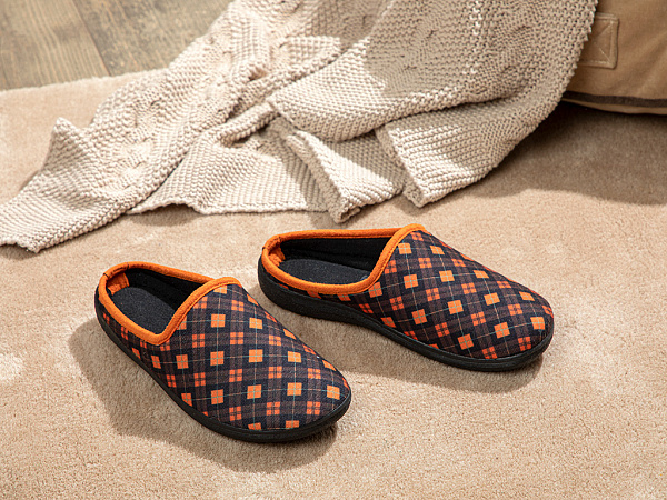 Glam Check Slippers 38