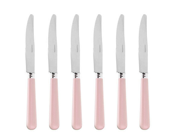 Rosy Set of table knives 6 pcs