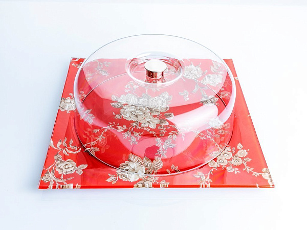 Glam Rose Stand for sweets 32 cm