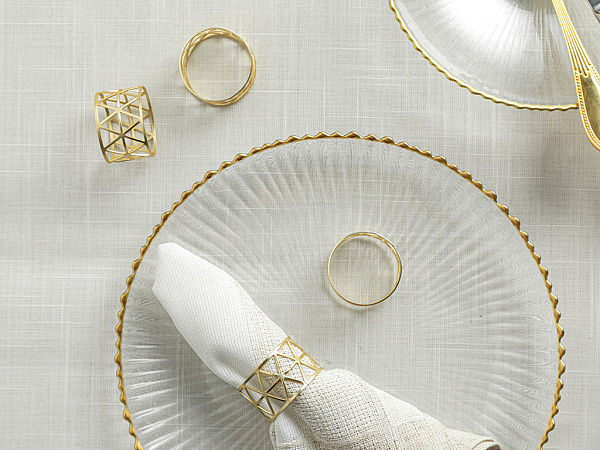 Gold Jewels Napkin holder 4 cm