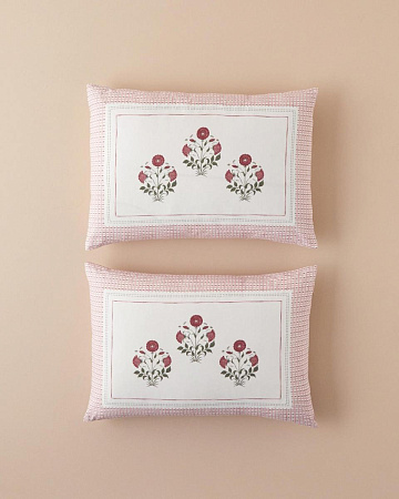 Floral Grid Set of pillowcases 50х70 cm