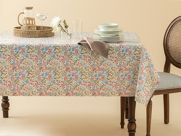 Flower Square Tablecloth 100x140 cm