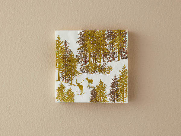 Christmas Forest Салфетки бумажные 33х33 см 20 шт