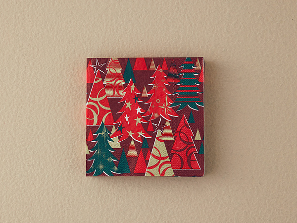 Trees Red Paper napkins 33х33 cm 20 pcs