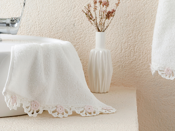 Wave Flower Hand towel cotton 30х45 см