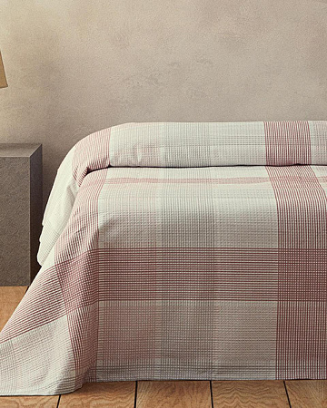 Pure Plaid Простынь пикейная 150х220 см