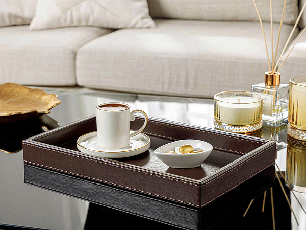Leather Tray 34х22х4 cm