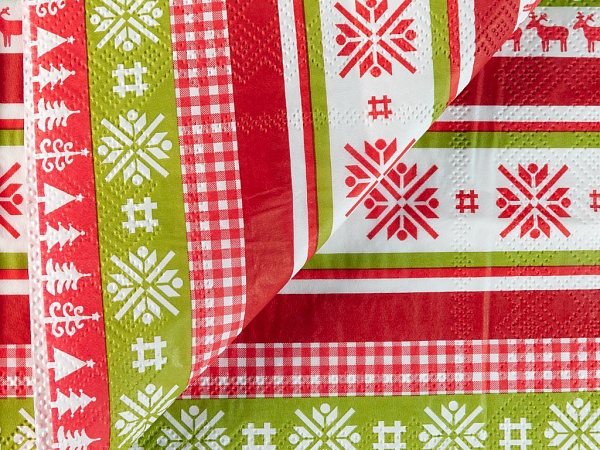 Happy Deers Салфетки бумажные 22 шт 33х33 см