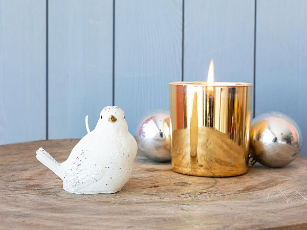 Winter Bird Candle 8.3x5.8x6.5 cm