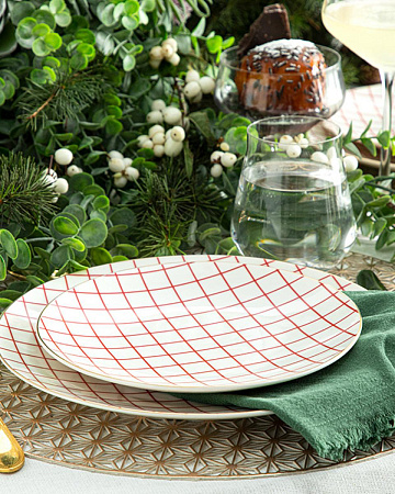Modern Check Plate for cake 20 cm
