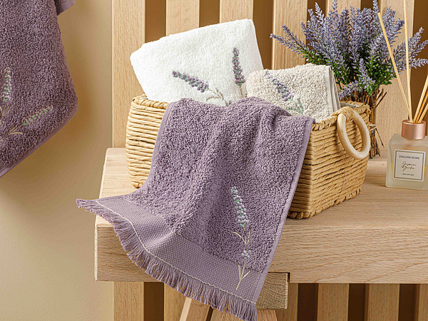 Lavender Hand towel cotton 30х45 см