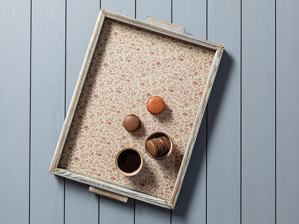 Folk Art Tray 45x32 cm