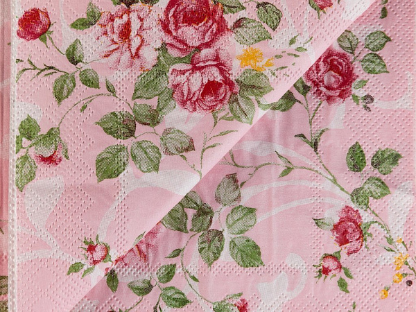 Flowers Салфетки бумажные 22 шт 33х33 см