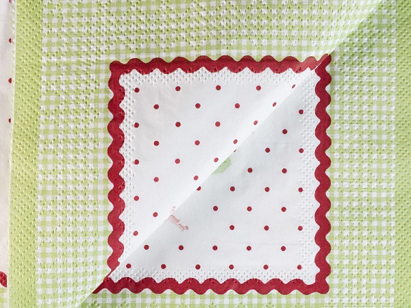 Puantiye Paper napkins 22 pcs 33x33 cm