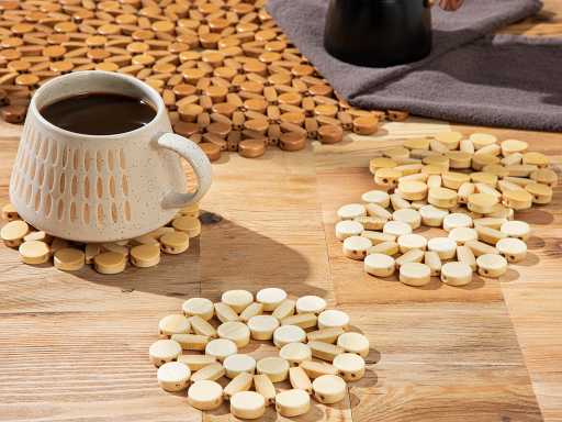 Marta Set of coasters for glasses 10х10 cm 4 pcs