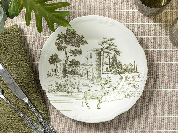 Deer Plate for cake 20 cm
