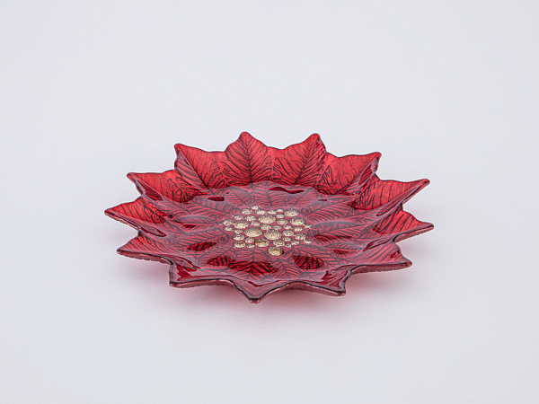 Poinsettia Plate for cake 24 cm