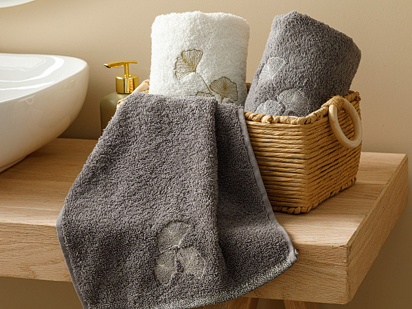 Ginkgo Leaf Hand towel cotton 30х45 см
