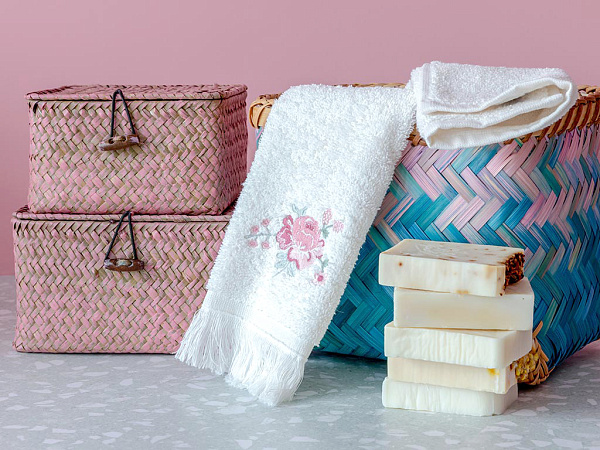Rose Bright Hand towel cotton 30х45 см