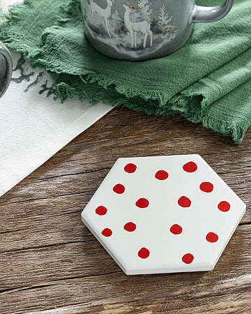 Red Spots Hot stand 11 cm