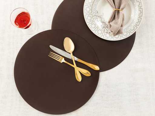 Leather Deri Set of napkins 38 cm 2 pcs