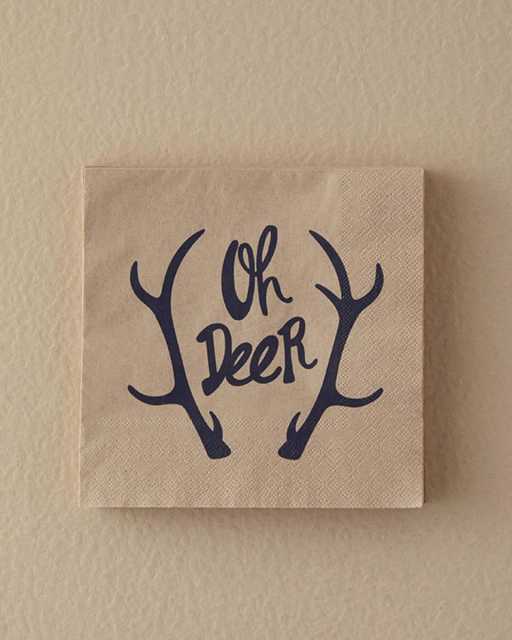 Oh deer Салфетки бумажные 33х33 см 20 шт